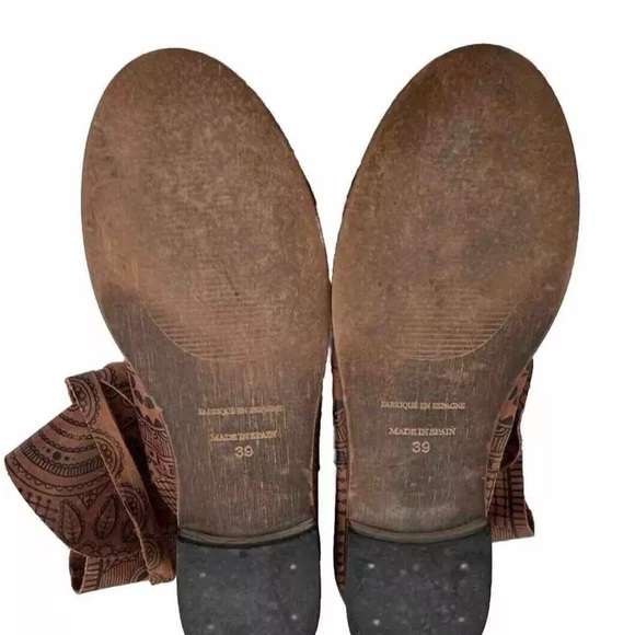Free People Tooled Design Henna Boots EU39 (US 8)  Ankle - Rare Find - Picture 7 of 8